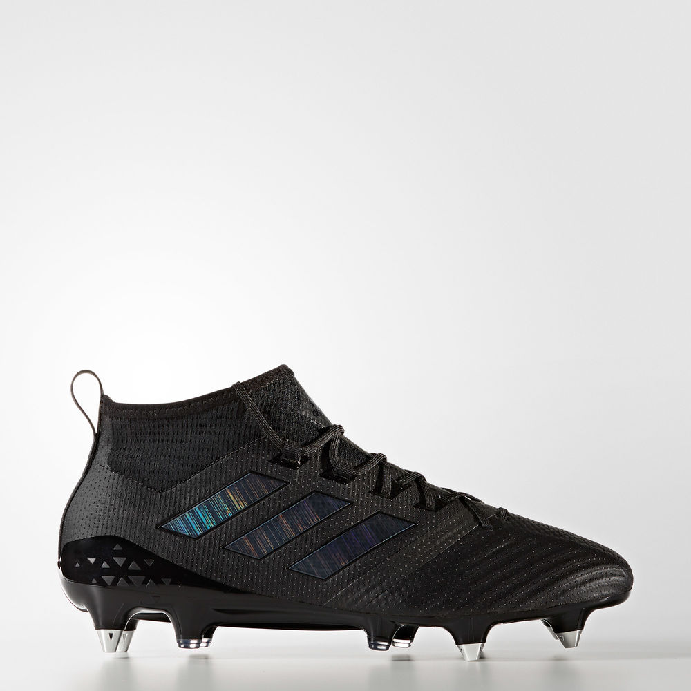 Adidas Ace 17.1 Soft Ground - ποδοσφαιρικα παπουτσια ανδρικα - Μαυρα/Μαυρα,Μέγεθος: EU 36 – 54 2/3 (